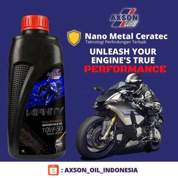 Axson Infinity PAO Motorcycle 10W-50 Jaso MA2
