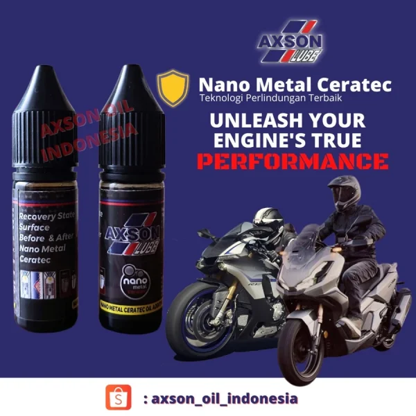 Axson Nano Metal Ceratec Oil Additive Untuk Motor Matic & Sport