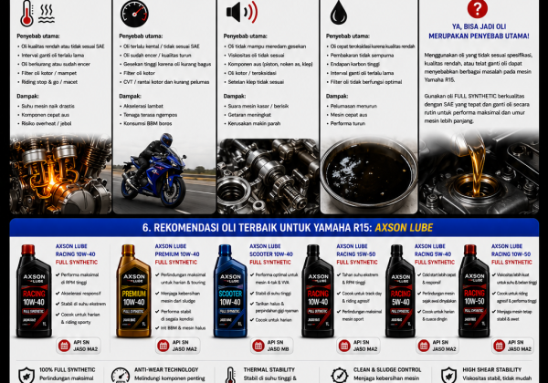 Penyebab Mesin Yamaha R15 Cepat Panas